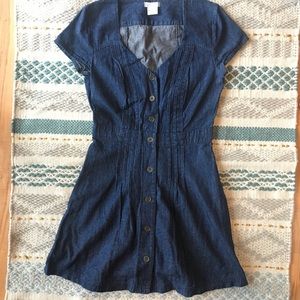 Cooperative denim button down dress